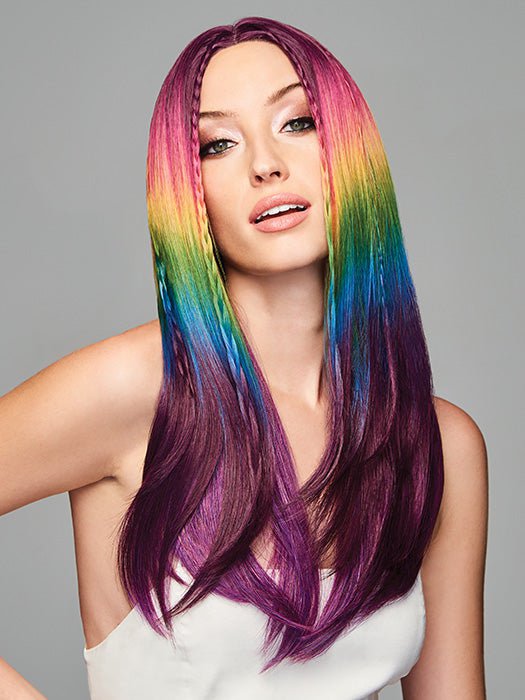 PARTY ALL NIGHT by Hairdo in PARTY ALL NIGHT |  Bright Iridescent Rainbow against a Deep Purple Base