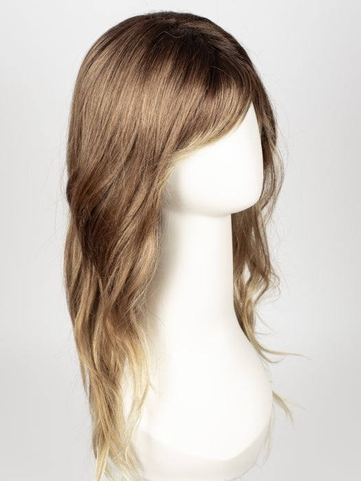 MELTED-COCONUT | Dark Rich Brown Roots with Soft Golden Medium Brown at middle and Warm White ends
