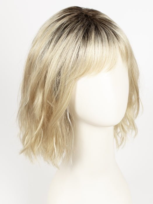 SHADOWED-CUSTARD | Warm Blonde with Light Blonde Blended Highlights and a Medium Brown Root