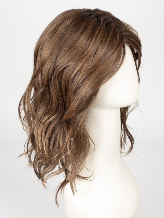 CHOCOLATE ROOTED | Medium to Dark Brown base with Light Reddish Brown highlights and Dark Roots