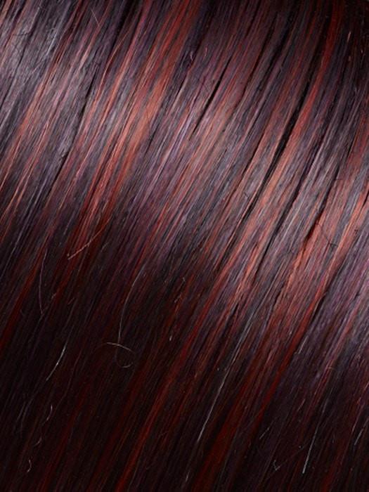 Color FS2V/31V = Chocolate Cherry: Black/Brown Violet, Medium Red/Violet Blend with Red/Violet Bold Highlights