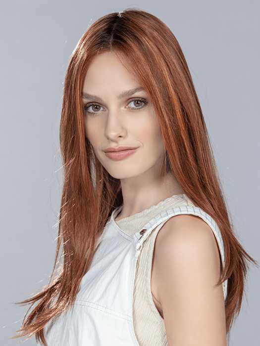 FINESSE by Ellen Wille in SAFRAN RED ROOTED 29.28.33 | Copper Red and Light Copper Red with Dark Auburn Blend and Shaded Roots