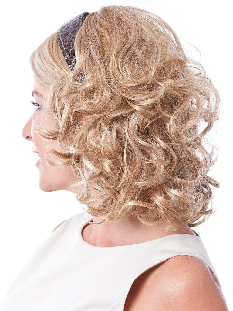 Full Length Headband Attached Curly Hair Fall Extension that gives you Longer & Fuller Hair in an Instant