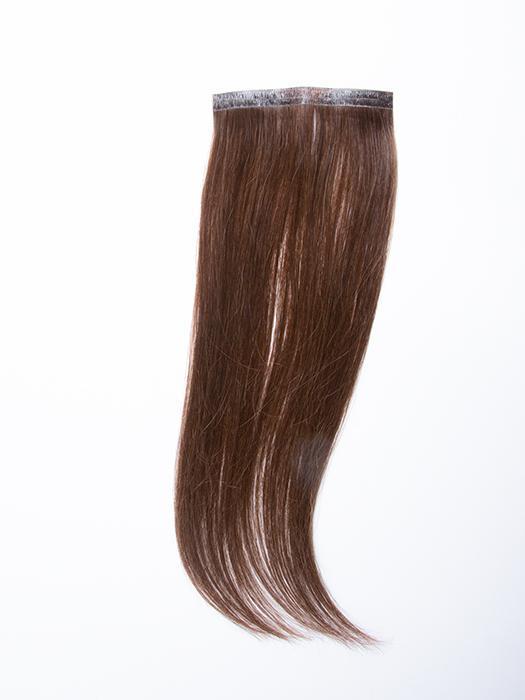 easiPieces 12" L x 4" W by easiHair in color 8 COCOA | Medium Brown