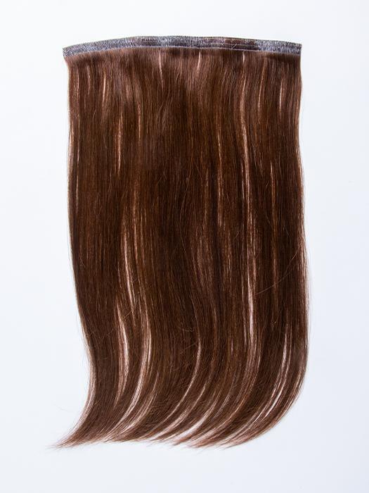 easiPieces 16" L x 9" W by easiHair in color 8 COCOA | Medium Brown