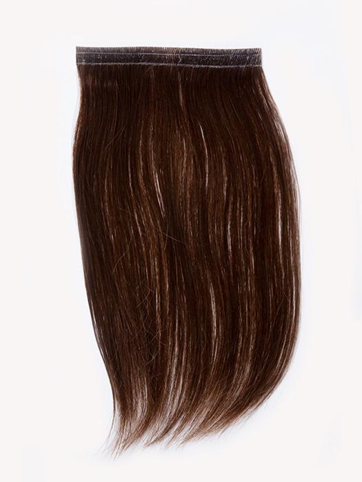 easiPieces 8" L x 4" W by easiHair in color 8 COCOA | Medium Brown