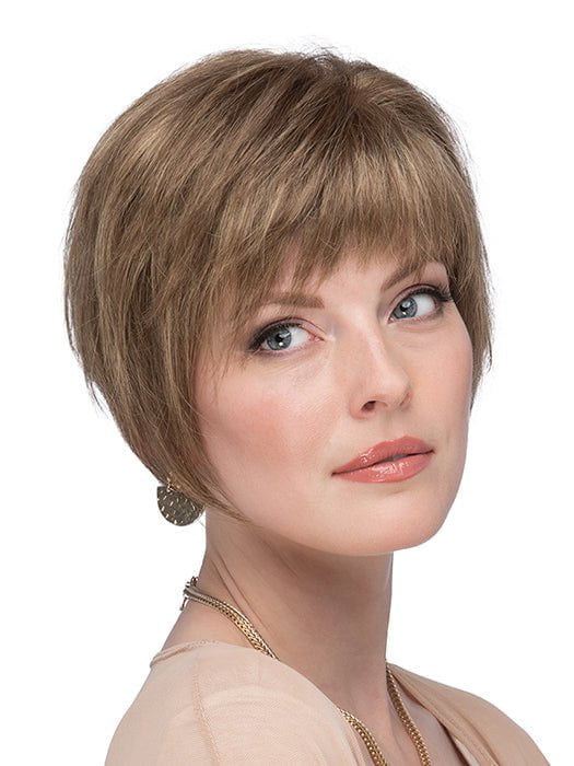 VIVID FRENCH 6" By Estetica in R12/26H | Light Brown with Golden Blonde Highlights on Top