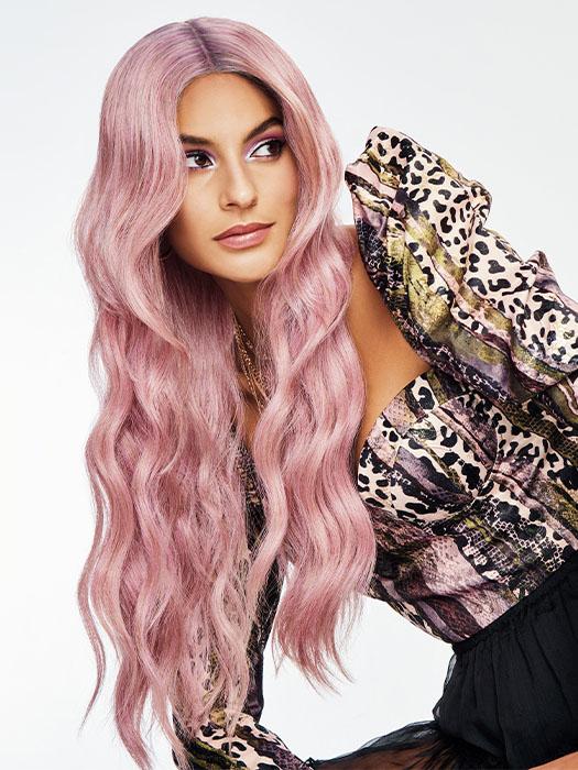 LAVENDER FROSE by Hairdo in LAVENDER-FROSE | Frosty Rose Pink with Pale Purple Roots