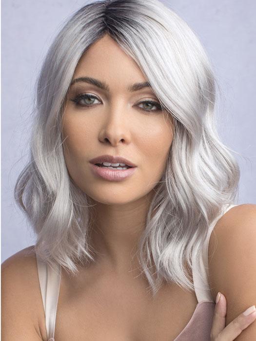 ZARA by RENE OF PARIS in MOONSTONE | Medium Gray with Blue-toned Silver Highlights and Dark Roots