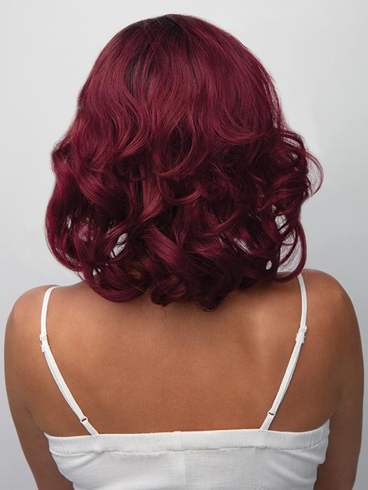 PLUM-DANDY | Blend of Burgundy and Subtle Plum with Dark Brown Roots