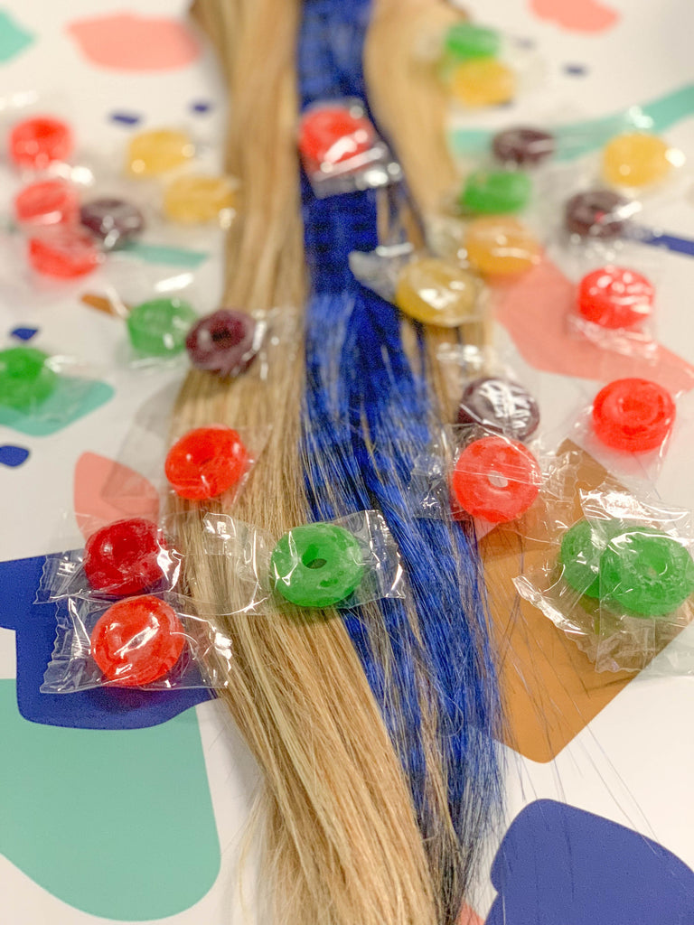 Color Shown: Tiger Blue. Color received may vary. While Supplies Last. Candy and Blonde extensions not included.