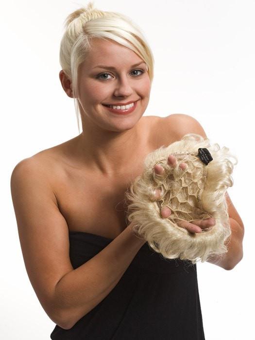 Human hair pull through hair pieces Clearance